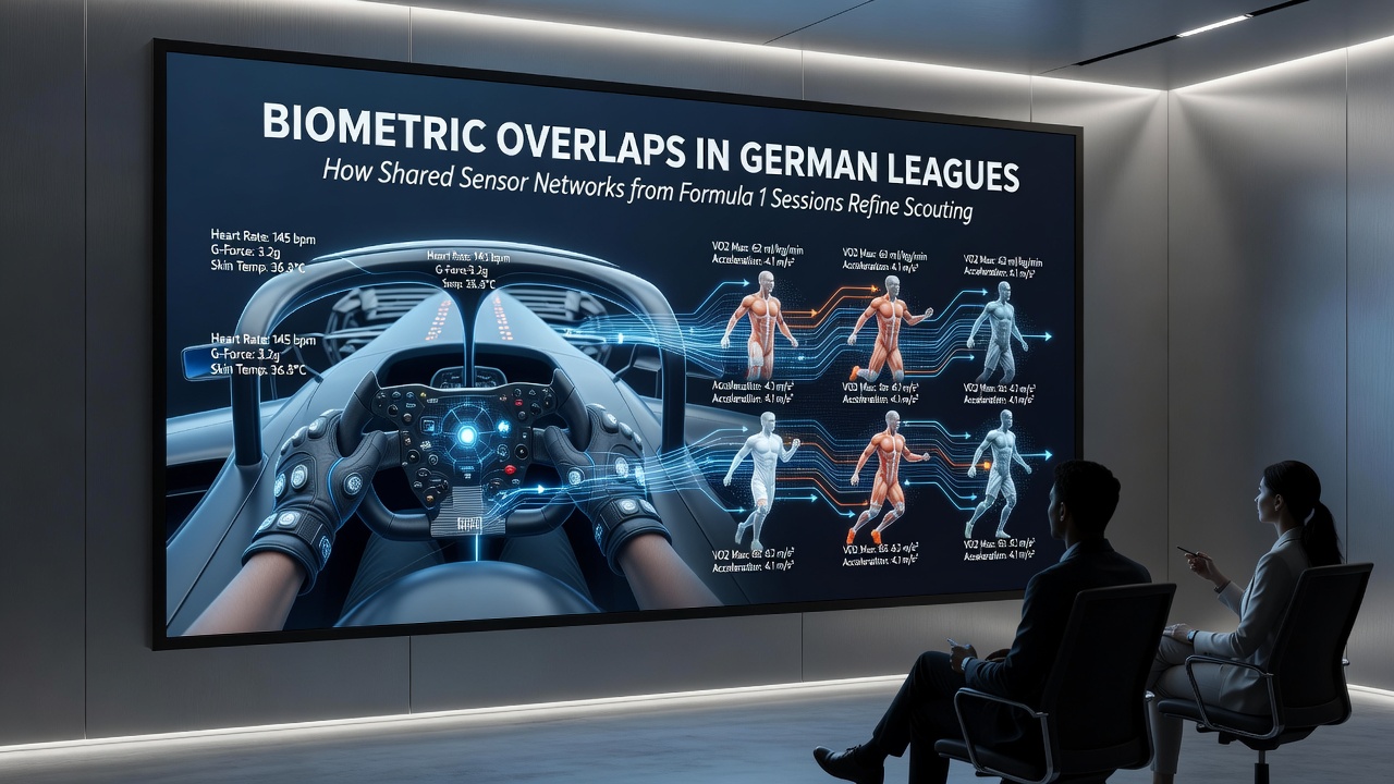 Biometrische Datenvisualisierung aus geteilten Sensornetzwerken während DFB-Pokal-Vorbereitungen