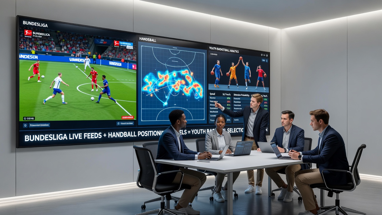 Youth basketball players using integrated data models from Bundesliga and handball